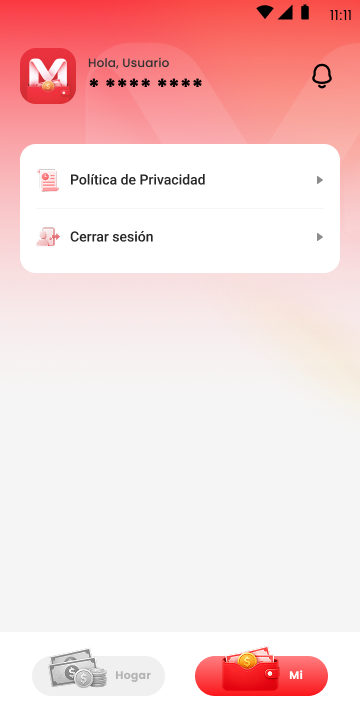 Pantalla de perfil